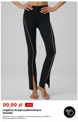 Legginsy do jogi szybkoschnące damskie promocja w 4F