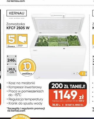 Zamrażarka Kernau KFCF 2505W promocja w Max Elektro