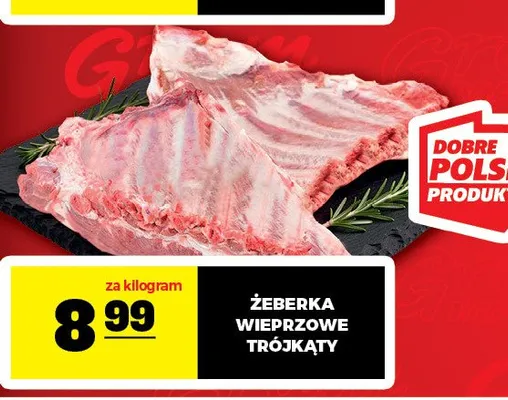 Żeberka wieprzowe trójkąty promocja w Gram Market
