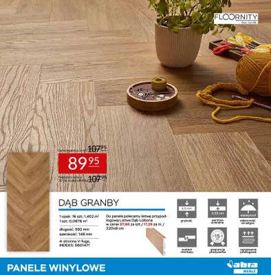 Panele winylowe Dąb Granby promocja w Abra Meble