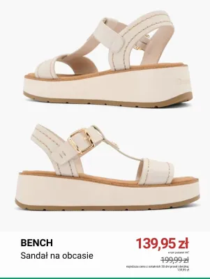Sandały damskie na obcasie Bench promocja w Deichmann