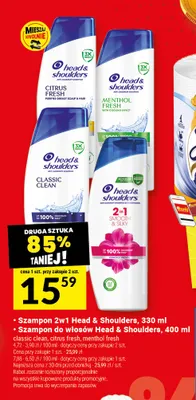 Szampon do włosów Head & Shoulders Classic Clean promocja w Twój Market