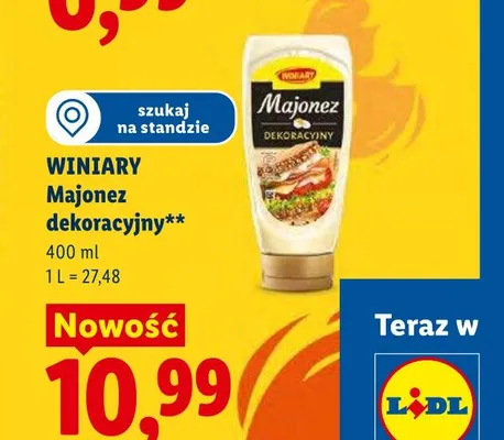 Majonez dekoracyjny Winiary promocja w Lidl