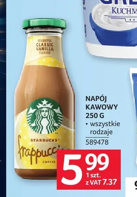 Napój kawowy Starbucks Frappuccino promocja w Selgros