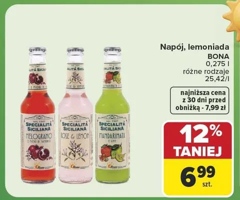 Lemoniada Bona Rose & Lemon promocja w Carrefour Market