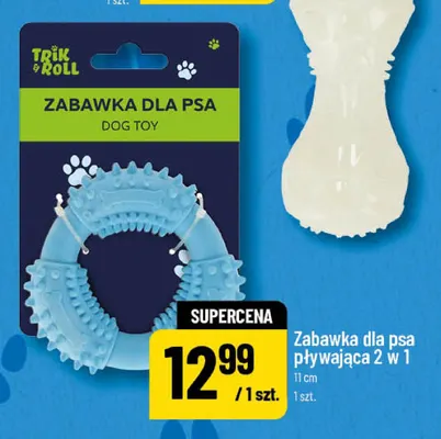 Zabawka dla psa pływająca 2 w 1 11 cm Trik & Roll promocja w POLOmarket