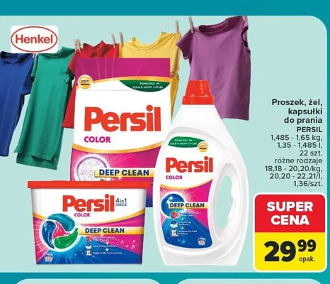 Kapsułki do prania do koloru 4w1 promocja w Carrefour