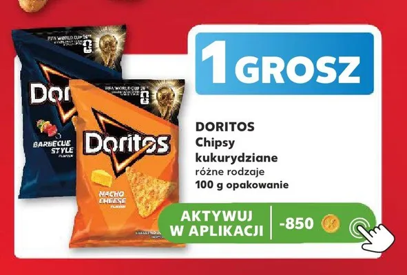 Chipsy kukurydziane Doritos Barbecue Style promocja w Kaufland