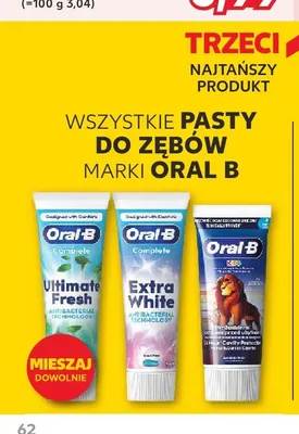 Pasta do zębów Oral-B Complete Extra White promocja w Kaufland