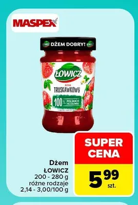 Dżem Łowicz promocja w Carrefour Market