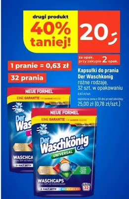 Kapsułki do prania promocja w Dealz