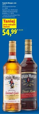 Rum Captain Morgan Dark Rum promocja w Lidl