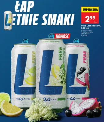 Piwo Lech Free 0% lemon pomelo promocja w Biedronka