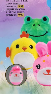 Maskotka w plastikowym jajku różne wzory promocja w Dino