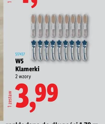 Klamerki W5 promocja w Lidl