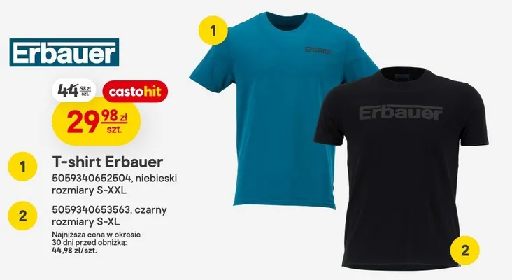 T-shirt Erbauer promocja w Castorama