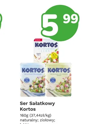 Ser sałatkowy ziołowy Kortos promocja w Limonka
