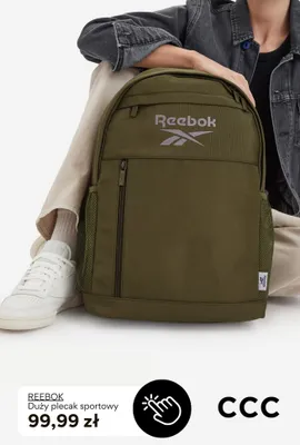 Duży plecak sportowy Reebok promocja w CCC