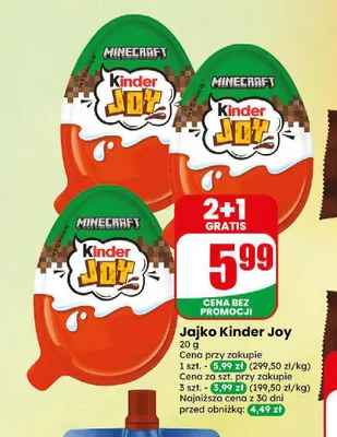 Jajko Kinder Joy promocja w Dino