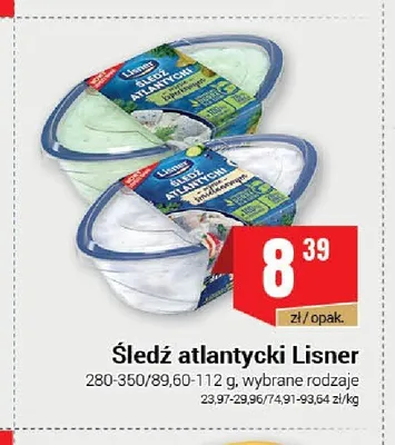 Śledź atlantycki w sosie śmietanowym Lisner promocja w Premium Nasz Sklep