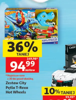 Zestaw City Pętla T-Rexa Hot Wheels promocja w Auchan