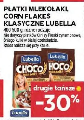 Płatki mlekołaki, corn flakes klasyczne lubella promocja w Stokrotka