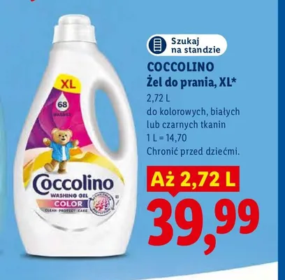 Żel do prania XL do czarnych tkanin Coccolino promocja w Lidl