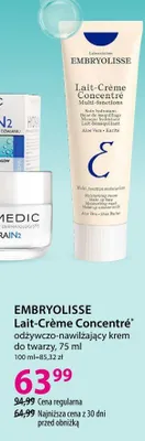 Odżywczo-nawilżający krem do twarzy Embryolisse Lait-Crème Concentré promocja w Hebe