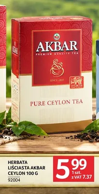 Herbata liściasta Akbar Ceylon promocja w Selgros