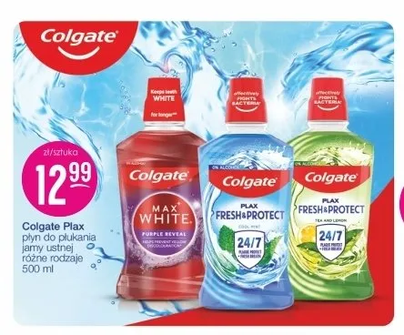 Płyn do płukania jamy ustnej Colgate Plax Max White Purple Reveal promocja w Drogerie Jasmin
