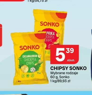 Chipsy Sonko promocja w Chorten