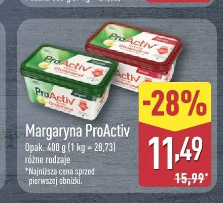 Margaryna ProActiv promocja w Aldi