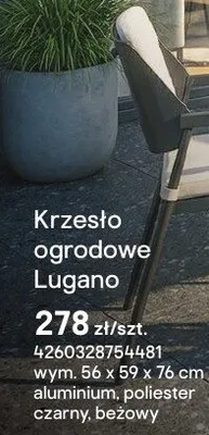 Krzesło ogrodowe Lugano promocja w Castorama
