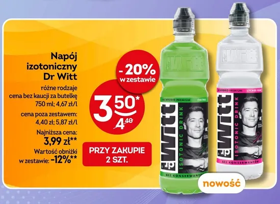 Napój izotoniczny Dr Witt promocja w Żabka