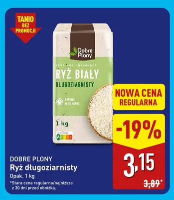 Ryż długoziarnisty Dobre Plony promocja w Aldi