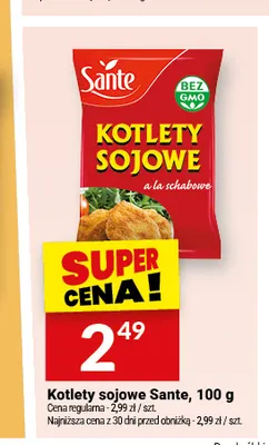 Kotlety sojowe Sante promocja w Twój Market
