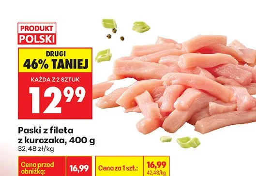 Paski z fileta z kurczaka promocja w Biedronka