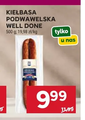 Kiełbasa podwawelska Well Done promocja w Stokrotka