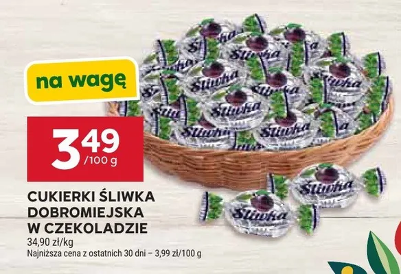 Cukierki Śliwka Dobromiejska w czekoladzie promocja w Stokrotka