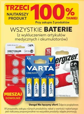 Baterie różne rodzaje promocja w Kaufland
