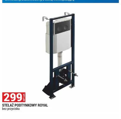 Stelaż podtynkowy Royal bez przycisku promocja w Merkury Market