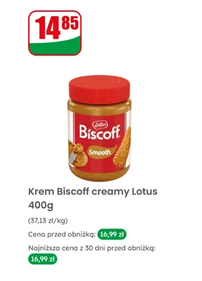 Krem Biscoff creamy 400g promocja w Dino