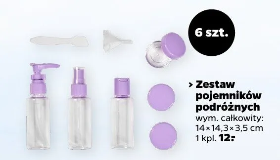 Zestaw pojemników podróżnych promocja w Netto