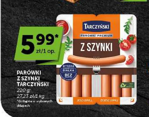 Parówki z szynki Tarczyński promocja w ABC