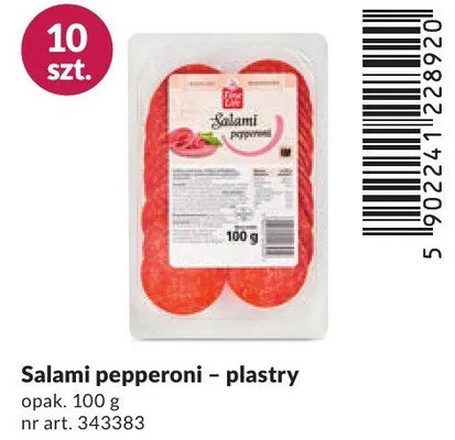 Salami pepperoni plastry promocja w Makro