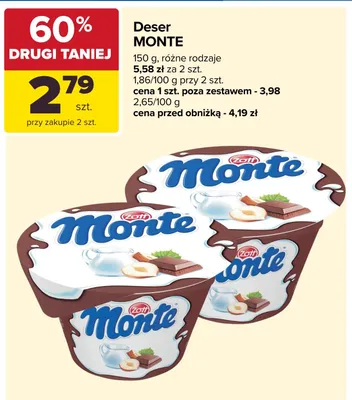 Deser Zott Monte promocja w Carrefour