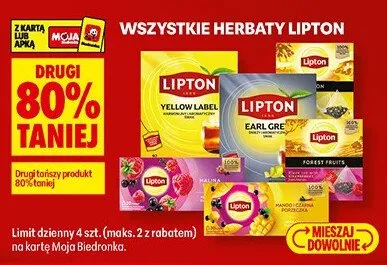 Herbaty Lipton promocja w Biedronka