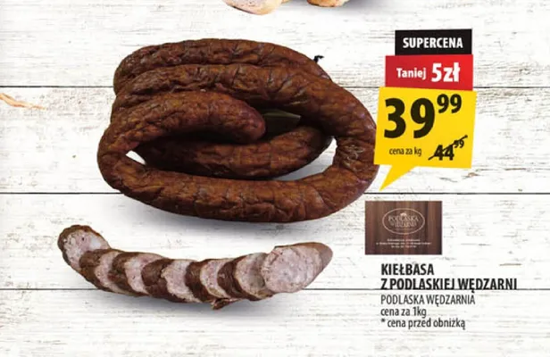 Kiełbasa z Podlaskiej Wędzarni Podlaska Wędzarnia promocja w Arhelan