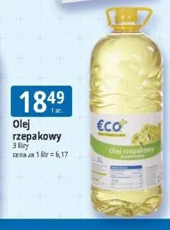 Olej rzepakowy Eco+ promocja w Leclerc