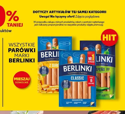 Parówki Berlinki Classic promocja w Kaufland